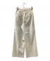 BALLSEY (ボールジィ) リネンレーヨンストレッチ タックストレートパンツ ベージュ サイズ:36 未使用品：8000円