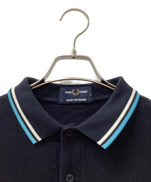 FRED PERRY（フレッドペリー）FRED PERRY (フレッドペリー) ポロシャツ ネイビー×ピンク サイズ:Mの古着・服飾アイテム