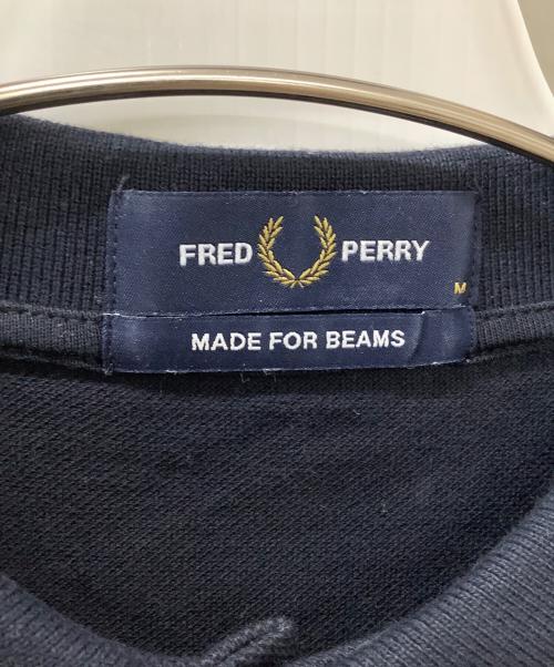FRED PERRY（フレッドペリー）FRED PERRY (フレッドペリー) ポロシャツ ネイビー×ピンク サイズ:Mの古着・服飾アイテム
