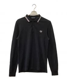 FRED PERRY（フレッドペリー）の古着「ポロシャツ」｜ブラック×ホワイト