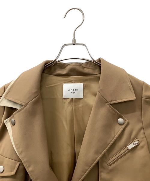 Ameri（アメリ）Ameri (アメリ) RIDERS DETAIL COAT ベージュ サイズ:Mの古着・服飾アイテム