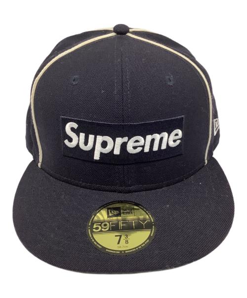 New Era（ニューエラ）New Era (ニューエラ) SUPREME (シュプリーム) キャップ ブラック×グリーン サイズ:7 3/8 (58.7cm）の古着・服飾アイテム