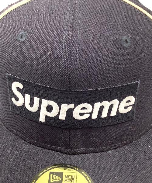 New Era（ニューエラ）New Era (ニューエラ) SUPREME (シュプリーム) キャップ ブラック×グリーン サイズ:7 3/8 (58.7cm）の古着・服飾アイテム