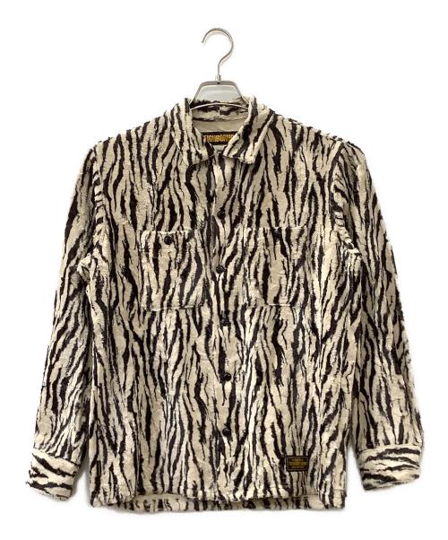 NEIGHBORHOOD（ネイバーフッド）NEIGHBORHOOD (ネイバーフッド) 長袖シャツ アイボリー×ブラック サイズ:Mの古着・服飾アイテム