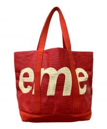 SUPREME（シュプリーム）の古着「RAFFIA TOTE」｜レッド