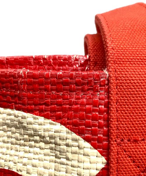 SUPREME（シュプリーム）SUPREME (シュプリーム) RAFFIA TOTE レッドの古着・服飾アイテム
