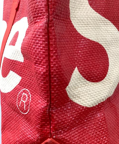 SUPREME（シュプリーム）SUPREME (シュプリーム) RAFFIA TOTE レッドの古着・服飾アイテム