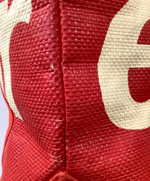 SUPREME（シュプリーム）SUPREME (シュプリーム) RAFFIA TOTE レッドの古着・服飾アイテム