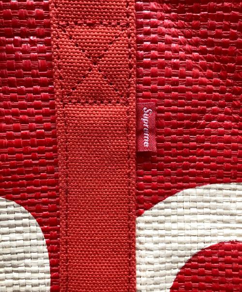 SUPREME（シュプリーム）SUPREME (シュプリーム) RAFFIA TOTE レッドの古着・服飾アイテム