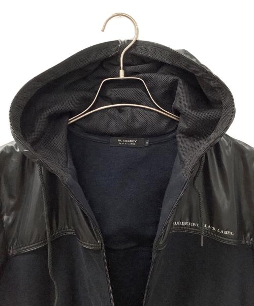BURBERRY BLACK LABEL（バーバリーブラックレーベル）BURBERRY BLACK LABEL (バーバリーブラックレーベル) ジップパーカー ブラック サイズ:3の古着・服飾アイテム
