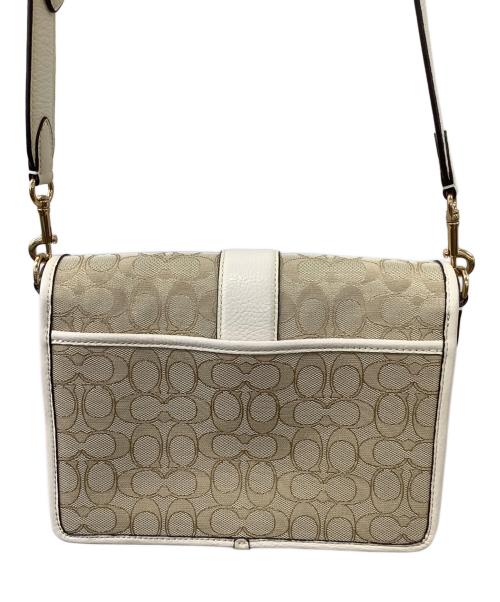 COACH（コーチ）COACH (コーチ) ショルダーバッグ ベージュ×ホワイトの古着・服飾アイテム
