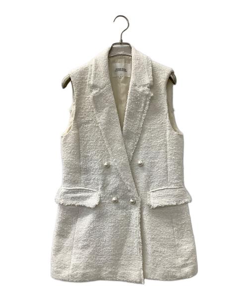 ARPEGE STORY（アルページュストーリー）ARPEGE STORY (アルページュストーリー) ツイードセットアップ ホワイト サイズ:2の古着・服飾アイテム