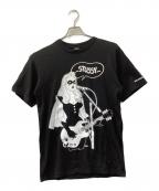 stussy×Jaime Hernandezステューシー×）の古着「半袖カットソー」｜ブラック