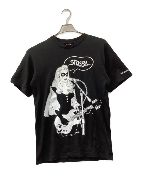 stussy（ステューシー）stussy (ステューシー) Jaime Hernandez 半袖カットソー ブラック サイズ:Mの古着・服飾アイテム