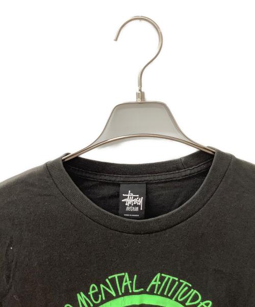 stussy（ステューシー）stussy (ステューシー) JAM HOME MADE (ジャムホームメイド) 半袖カットソー ブラック×グリーン サイズ:Mの古着・服飾アイテム