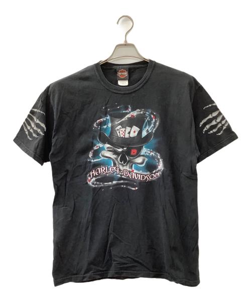 HARLEY-DAVIDSON（ハーレーダビッドソン）HARLEY-DAVIDSON (ハーレーダビッドソン) スカルボーントランプ ブラック サイズ:Lの古着・服飾アイテム