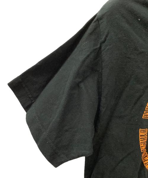 HARLEY-DAVIDSON（ハーレーダビッドソン）HARLEY-DAVIDSON (ハーレーダビッドソン) LOONEY TUNES (ルーニーチューンズ) 半袖カットソー ブラック×オレンジ サイズ:Mの古着・服飾アイテム