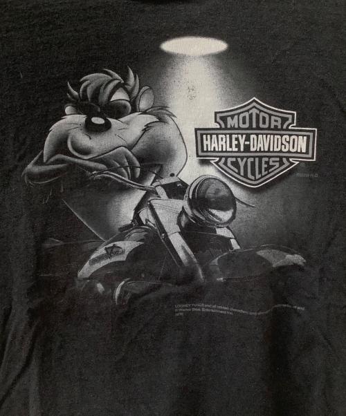 HARLEY-DAVIDSON（ハーレーダビッドソン）HARLEY-DAVIDSON (ハーレーダビッドソン) LOONEY TUNES (ルーニーチューンズ) 半袖カットソー ブラック サイズ:XLの古着・服飾アイテム