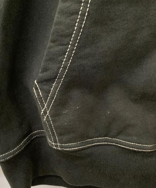 stussy（ステューシー）stussy (ステューシー) CONTRAST STITCH LABEL HOODIE ブラック サイズ:Lの古着・服飾アイテム