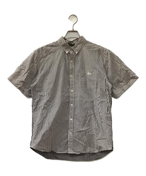 stussy（ステューシー）stussy (ステューシー) 半袖シャツ グレー×ホワイト サイズ:Mの古着・服飾アイテム