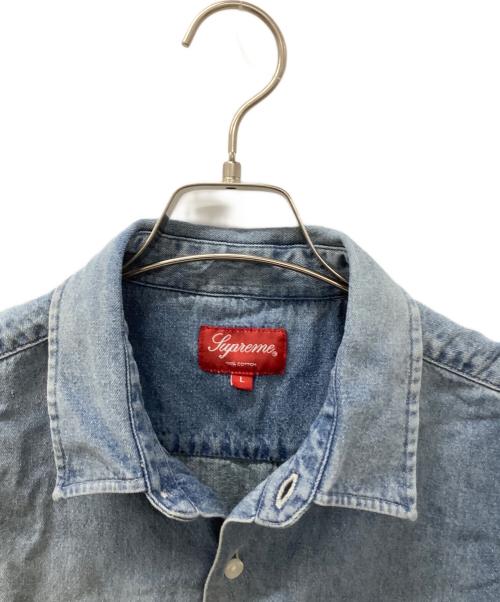 SUPREME（シュプリーム）SUPREME (シュプリーム) Invert Denim S/S Shirt インディゴ サイズ:Lの古着・服飾アイテム