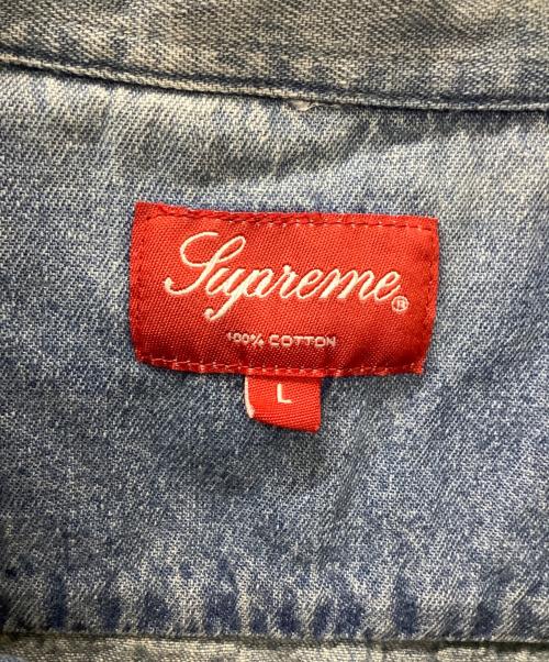 SUPREME（シュプリーム）SUPREME (シュプリーム) Invert Denim S/S Shirt インディゴ サイズ:Lの古着・服飾アイテム