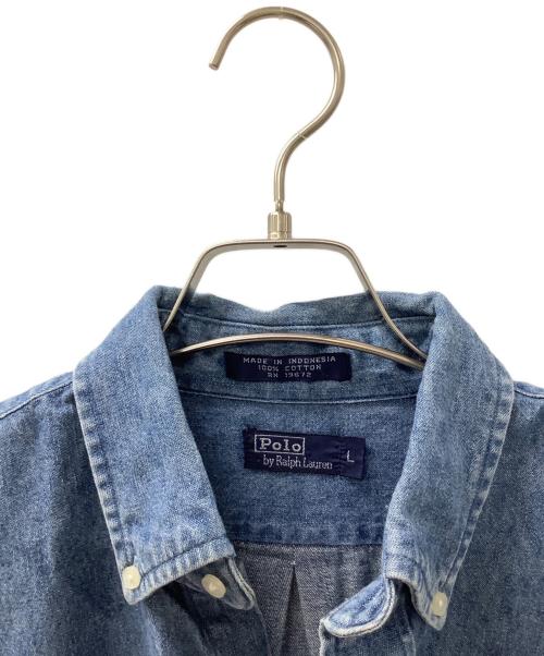 POLO RALPH LAUREN（ポロ・ラルフローレン）POLO RALPH LAUREN (ポロ・ラルフローレン) 長袖シャツ インディゴ サイズ:Lの古着・服飾アイテム