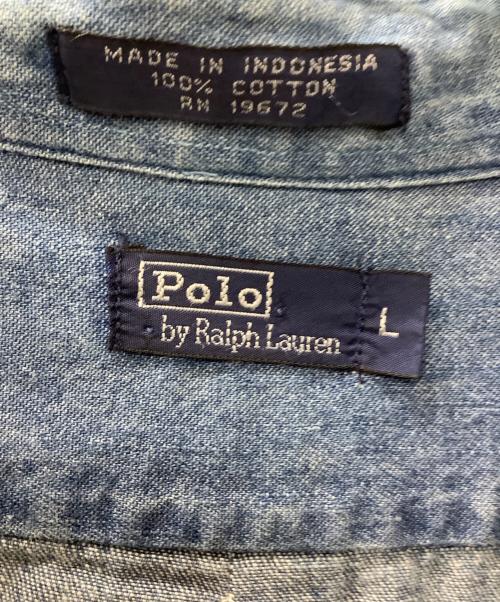 POLO RALPH LAUREN（ポロ・ラルフローレン）POLO RALPH LAUREN (ポロ・ラルフローレン) 長袖シャツ インディゴ サイズ:Lの古着・服飾アイテム
