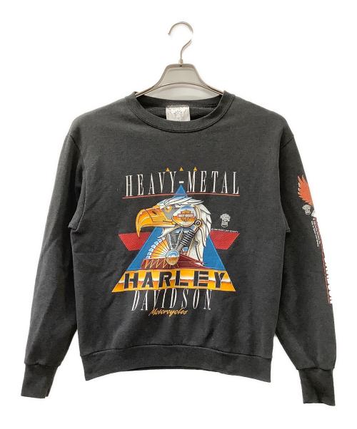 DELTA FIFTY-FIFTY（デルタ・フィフティーフィフティー）DELTA FIFTY-FIFTY (デルタ・フィフティーフィフティー) HARLEY-DAVIDSON　長袖カットソー グレー サイズ:Mの古着・服飾アイテム