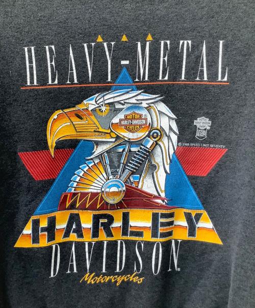 DELTA FIFTY-FIFTY（デルタ・フィフティーフィフティー）DELTA FIFTY-FIFTY (デルタ・フィフティーフィフティー) HARLEY-DAVIDSON　長袖カットソー グレー サイズ:Mの古着・服飾アイテム