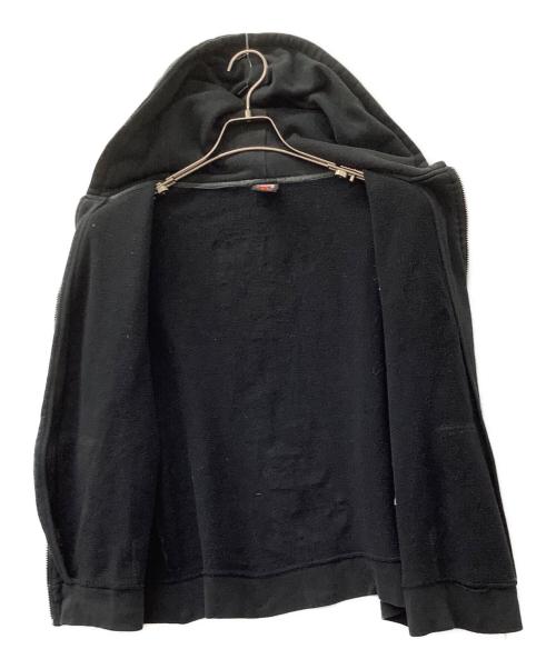 stussy（ステューシー）stussy (ステューシー) ジップパーカー ブラック×パープル サイズ:Ｍの古着・服飾アイテム