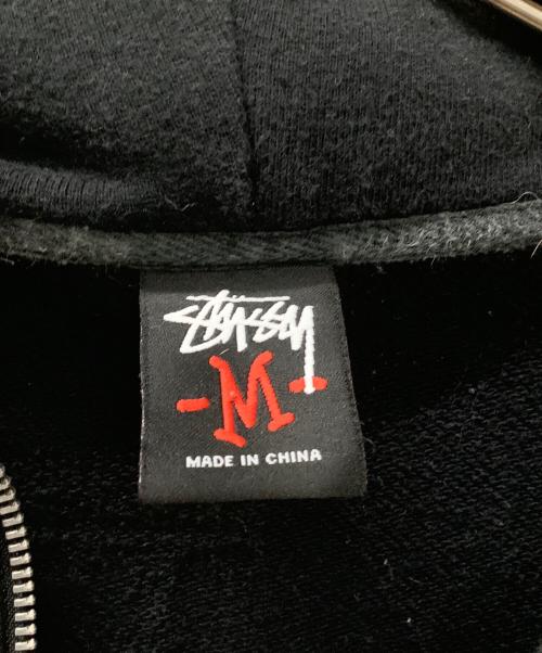stussy（ステューシー）stussy (ステューシー) ジップパーカー ブラック×パープル サイズ:Ｍの古着・服飾アイテム