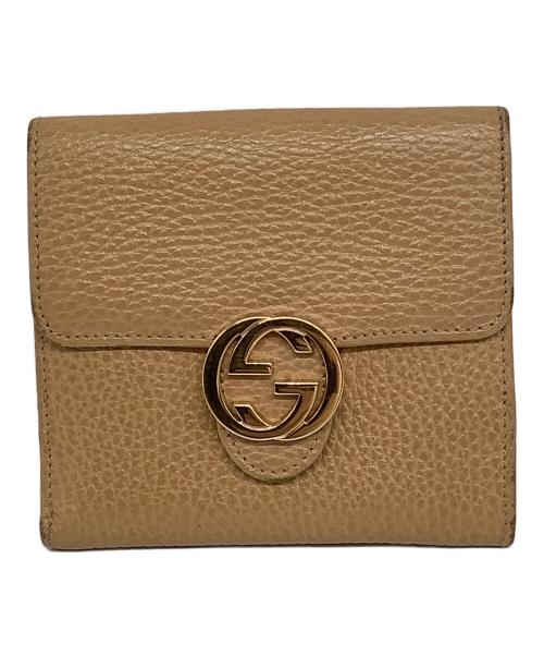 GUCCI（グッチ）GUCCI (グッチ) 2つ折り財布 ベージュの古着・服飾アイテム