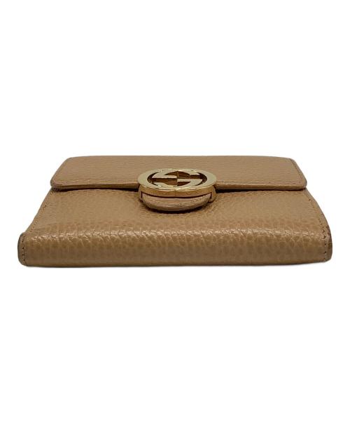 GUCCI（グッチ）GUCCI (グッチ) 2つ折り財布 ベージュの古着・服飾アイテム