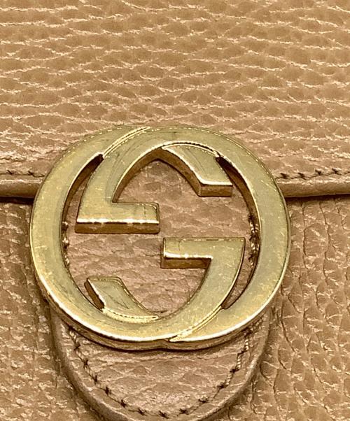 GUCCI（グッチ）GUCCI (グッチ) 2つ折り財布 ベージュの古着・服飾アイテム