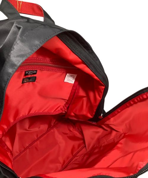 PORTER（ポーター）PORTER (ポーター) L-fine (エルファイン) リュック ブラック×レッドの古着・服飾アイテム