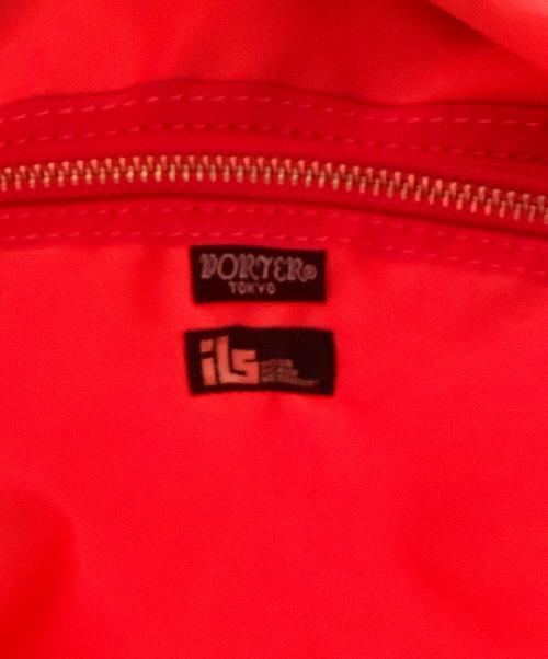 PORTER（ポーター）PORTER (ポーター) L-fine (エルファイン) リュック ブラック×レッドの古着・服飾アイテム