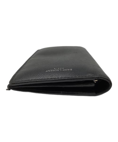 Saint Laurent Paris（サンローランパリ）Saint Laurent Paris (サンローランパリ) 長財布 ブラックの古着・服飾アイテム