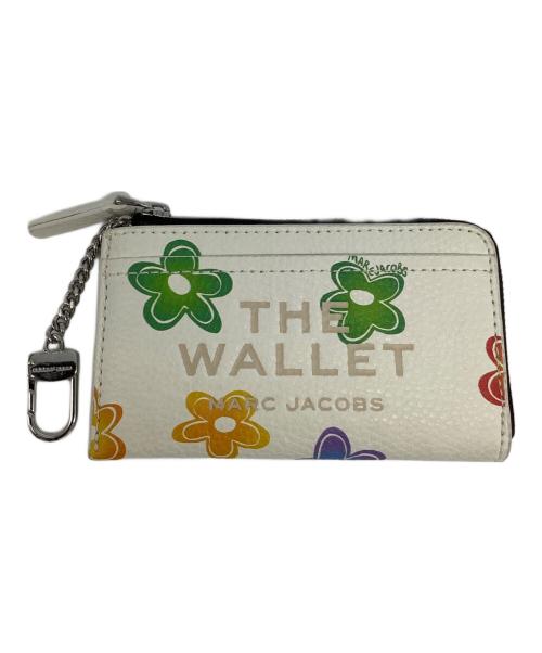 MARC JACOBS（マークジェイコブス）MARC JACOBS (マークジェイコブス) ザワイルドデイジー トップジップ財布 ホワイト×イエローの古着・服飾アイテム