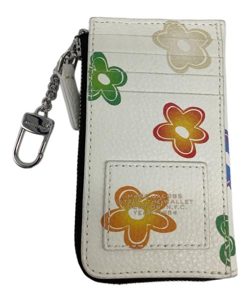 MARC JACOBS（マークジェイコブス）MARC JACOBS (マークジェイコブス) ザワイルドデイジー トップジップ財布 ホワイト×イエローの古着・服飾アイテム