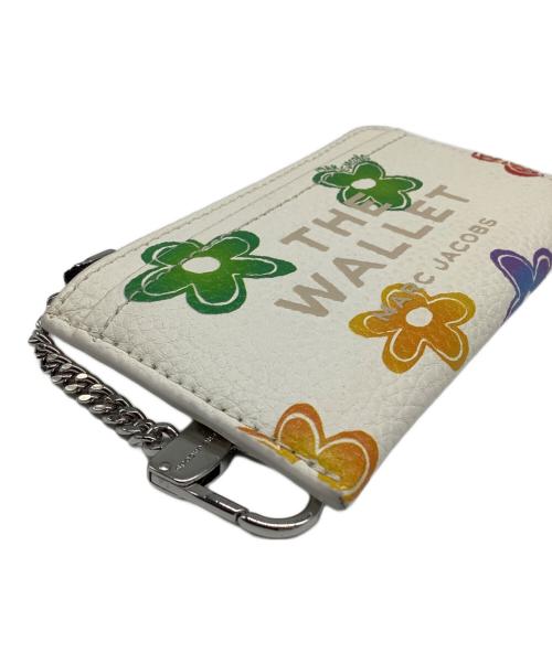 MARC JACOBS（マークジェイコブス）MARC JACOBS (マークジェイコブス) ザワイルドデイジー トップジップ財布 ホワイト×イエローの古着・服飾アイテム