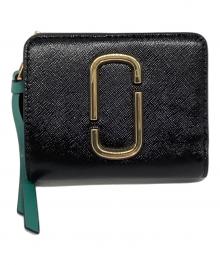 MARC JACOBS（マークジェイコブス）の古着「THE SNAP SHOT MINI COMPACT WALLET」｜ブラック×ホワイト