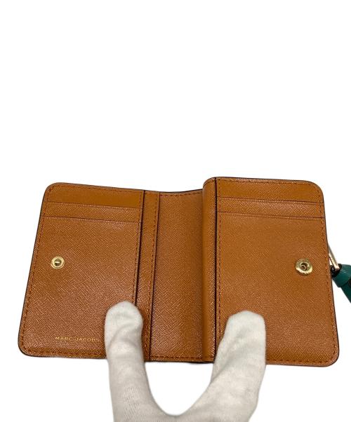 MARC JACOBS（マークジェイコブス）MARC JACOBS (マークジェイコブス) THE SNAP SHOT MINI COMPACT WALLET ブラック×ホワイトの古着・服飾アイテム