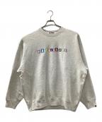 A BATHING APEアベイシングエイプ）の古着「LOGO RELAXED FIT CREWNECK SWEATSHIRT」｜グレー