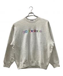 A BATHING APE（アベイシングエイプ）の古着「LOGO RELAXED FIT CREWNECK SWEATSHIRT」｜グレー