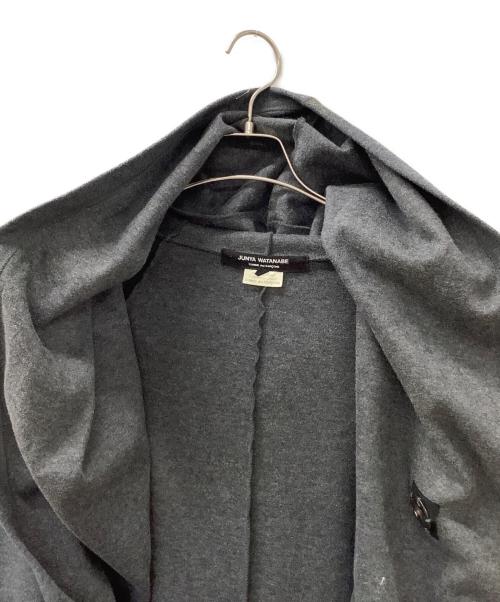 JUNYA WATANABE COMME des GARCONS（ジュンヤワタナベ コムデギャルソン）JUNYA WATANABE COMME des GARCONS (ジュンヤワタナベ コムデギャルソン) フーデッドコート グレー サイズ:Mの古着・服飾アイテム