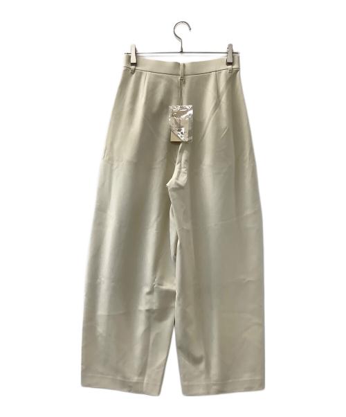 Curensology（カレンソロジー）Curensology (カレンソロジー) ダブルクロスツータックパンツ ベージュ サイズ:38 未使用品の古着・服飾アイテム