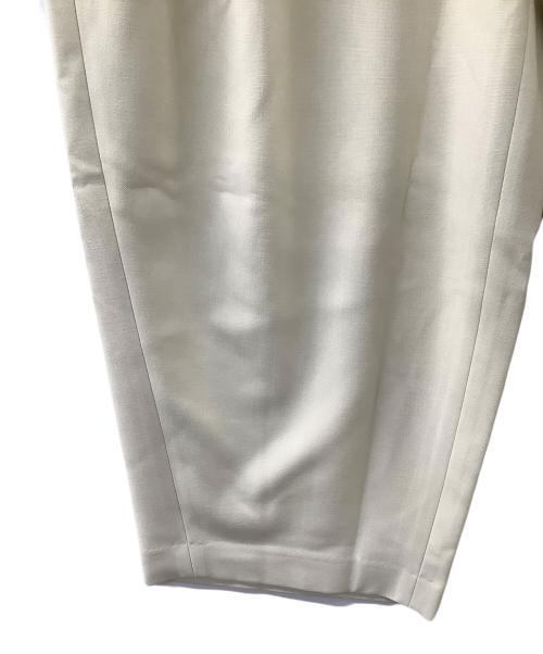 Curensology（カレンソロジー）Curensology (カレンソロジー) ダブルクロスツータックパンツ ベージュ サイズ:38 未使用品の古着・服飾アイテム
