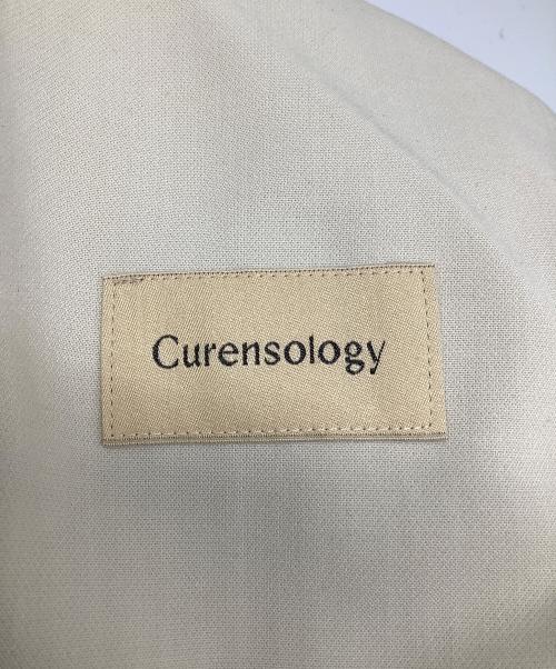 Curensology（カレンソロジー）Curensology (カレンソロジー) ダブルクロスツータックパンツ ベージュ サイズ:38 未使用品の古着・服飾アイテム