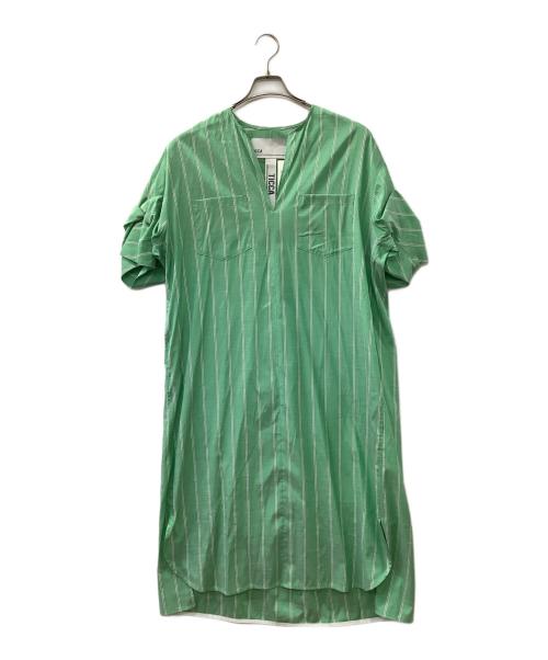 ticca（ティッカ）ticca (ティッカ) 半袖ワンピース 黄緑 サイズ:Free 未使用品の古着・服飾アイテム